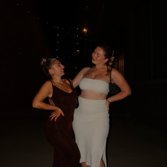 Two Piece Set in White - Picture 2 of 3